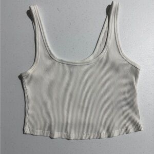 *FREE WITH BUNDLE* Old Navy White Ribbed Cotton Crop Top